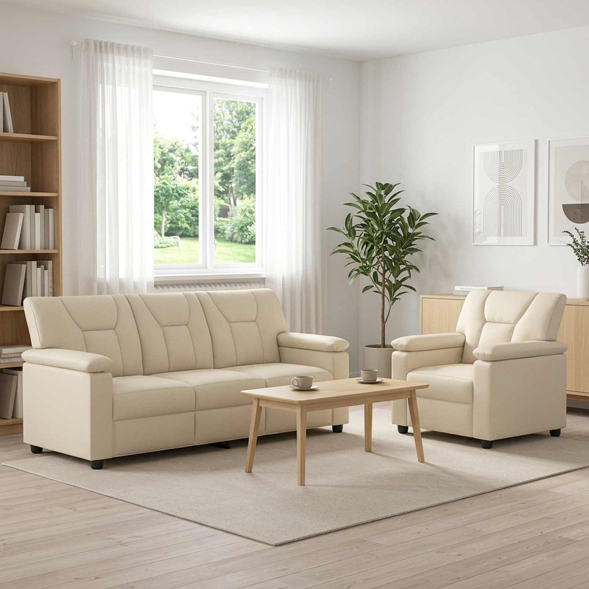 Set Pohovek 2 Pcs Umělá Kůže