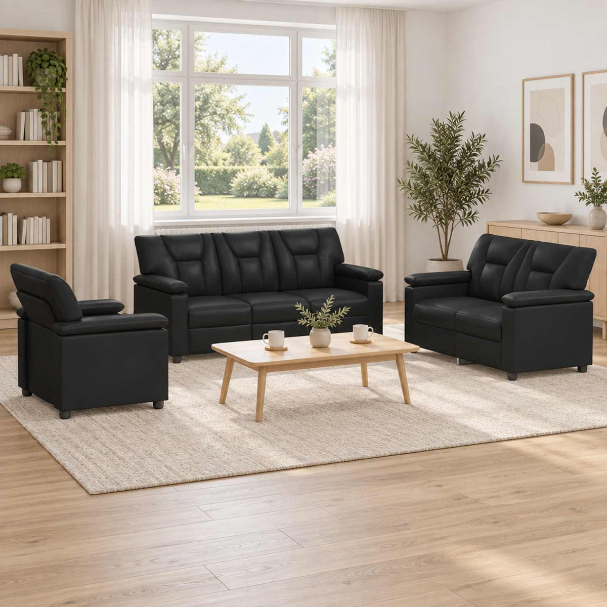 Set Pohovek 2 Pcs Umělá Kůže