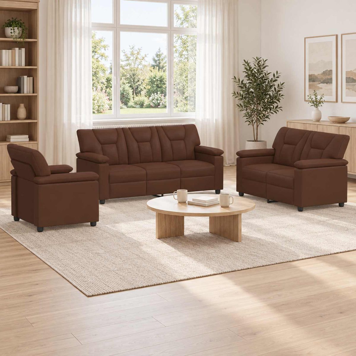 Set Pohovek 2 Pcs Umělá Kůže