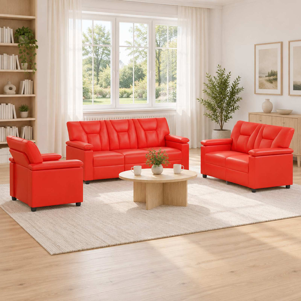 Set Pohovek 2 Pcs Umělá Kůže