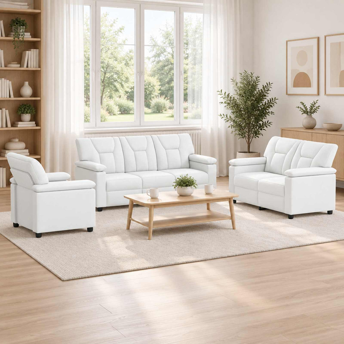 Set Pohovek 2 Pcs Umělá Kůže