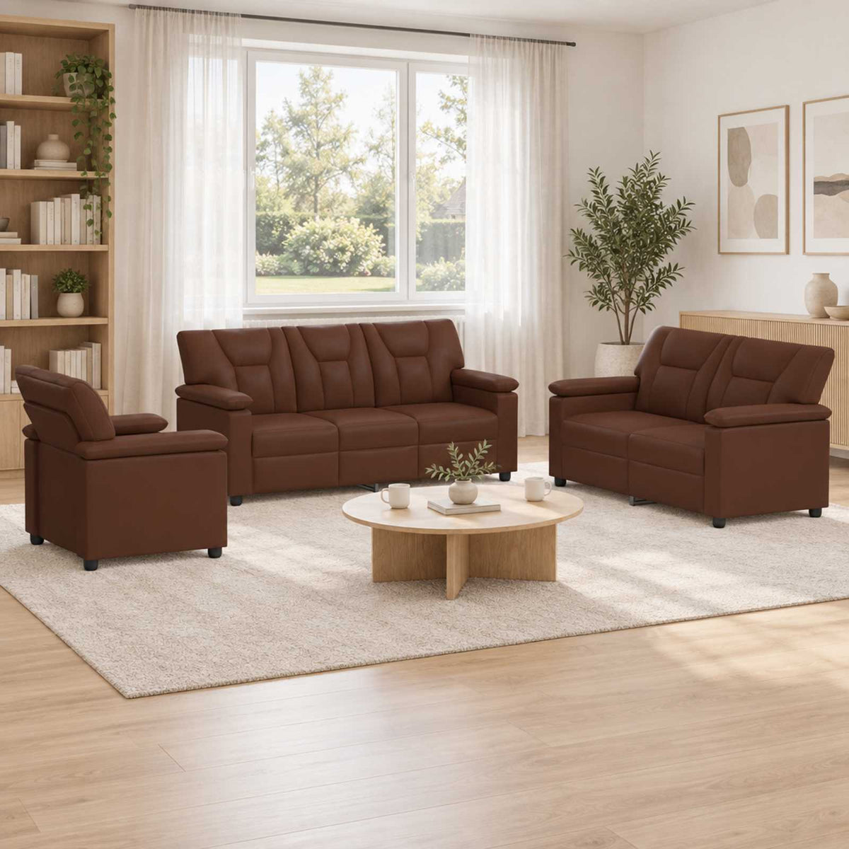 Set Pohovek 2 Pcs Umělá Kůže