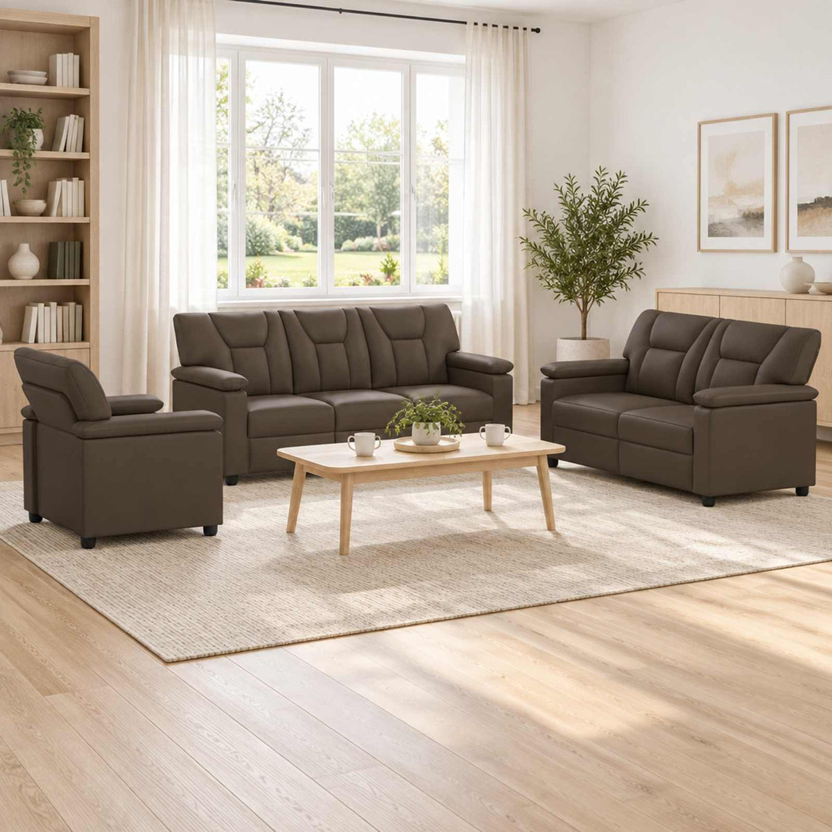 Set Pohovek 2 Pcs Umělá Kůže