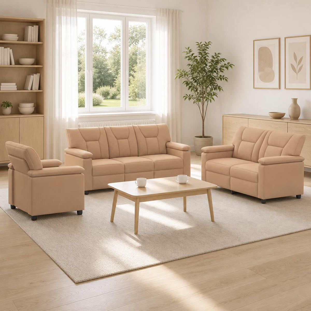 Set Pohovek 2 Pcs Umělá Kůže