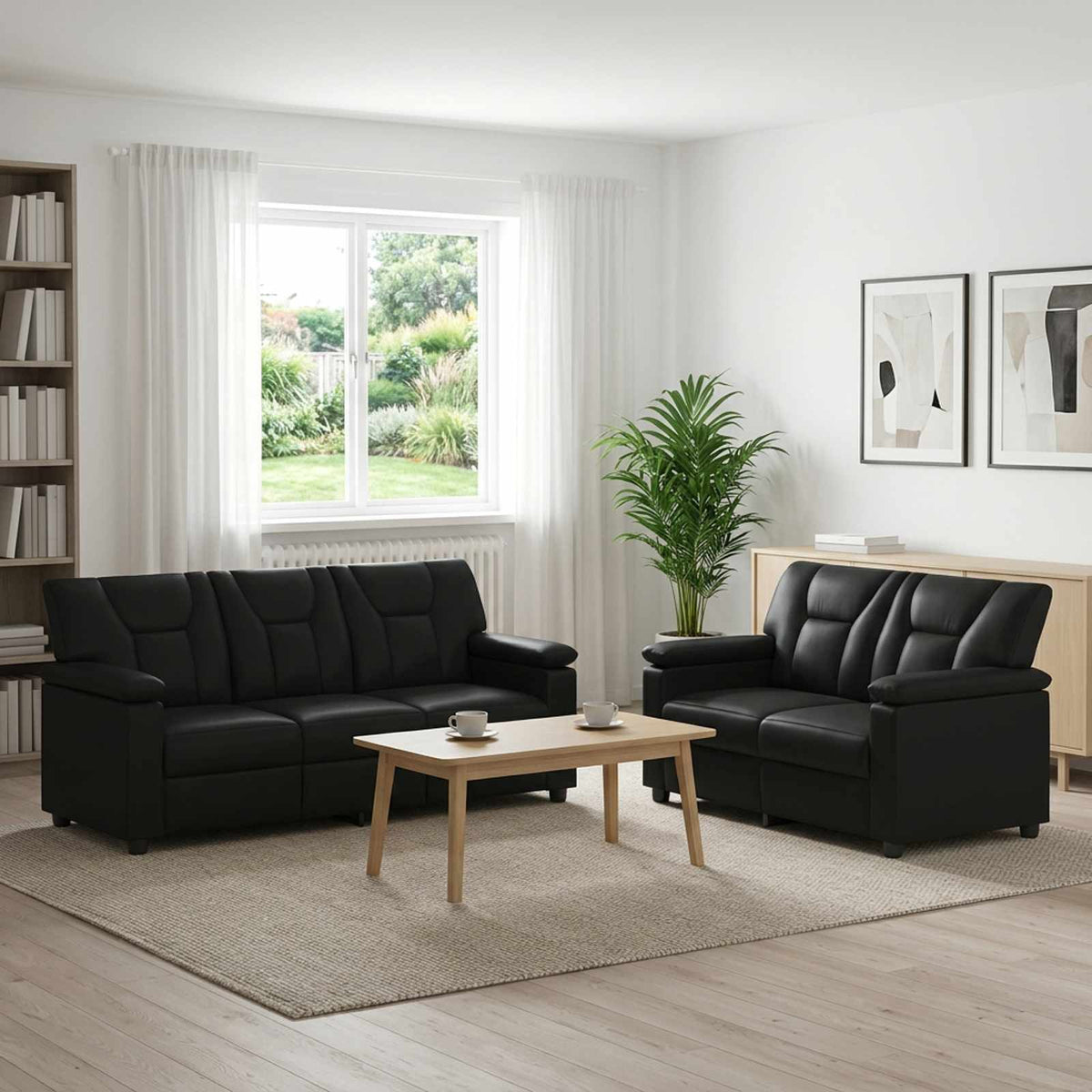 Set Pohovek 2 Pcs Umělá Kůže