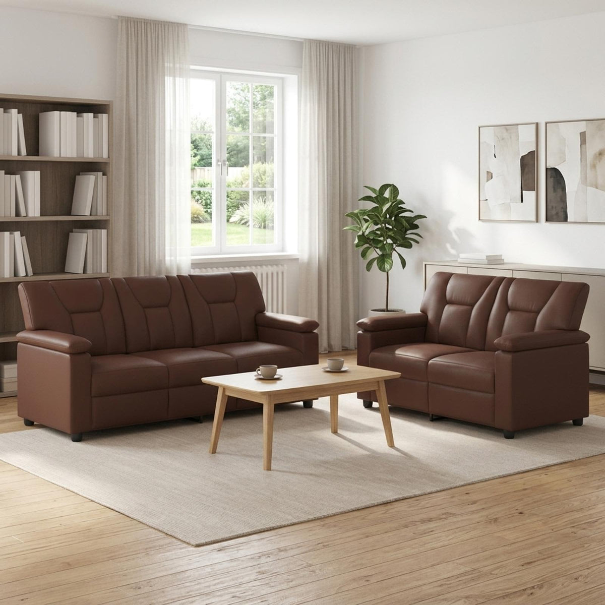 Set Pohovek 2 Pcs Umělá Kůže