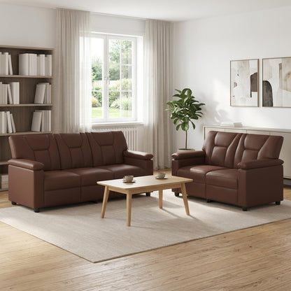 Set Pohovek 2 Pcs Umělá Kůže
