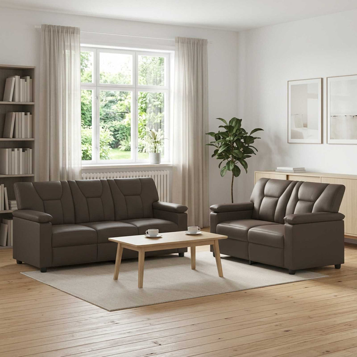 Set Pohovek 2 Pcs Umělá Kůže