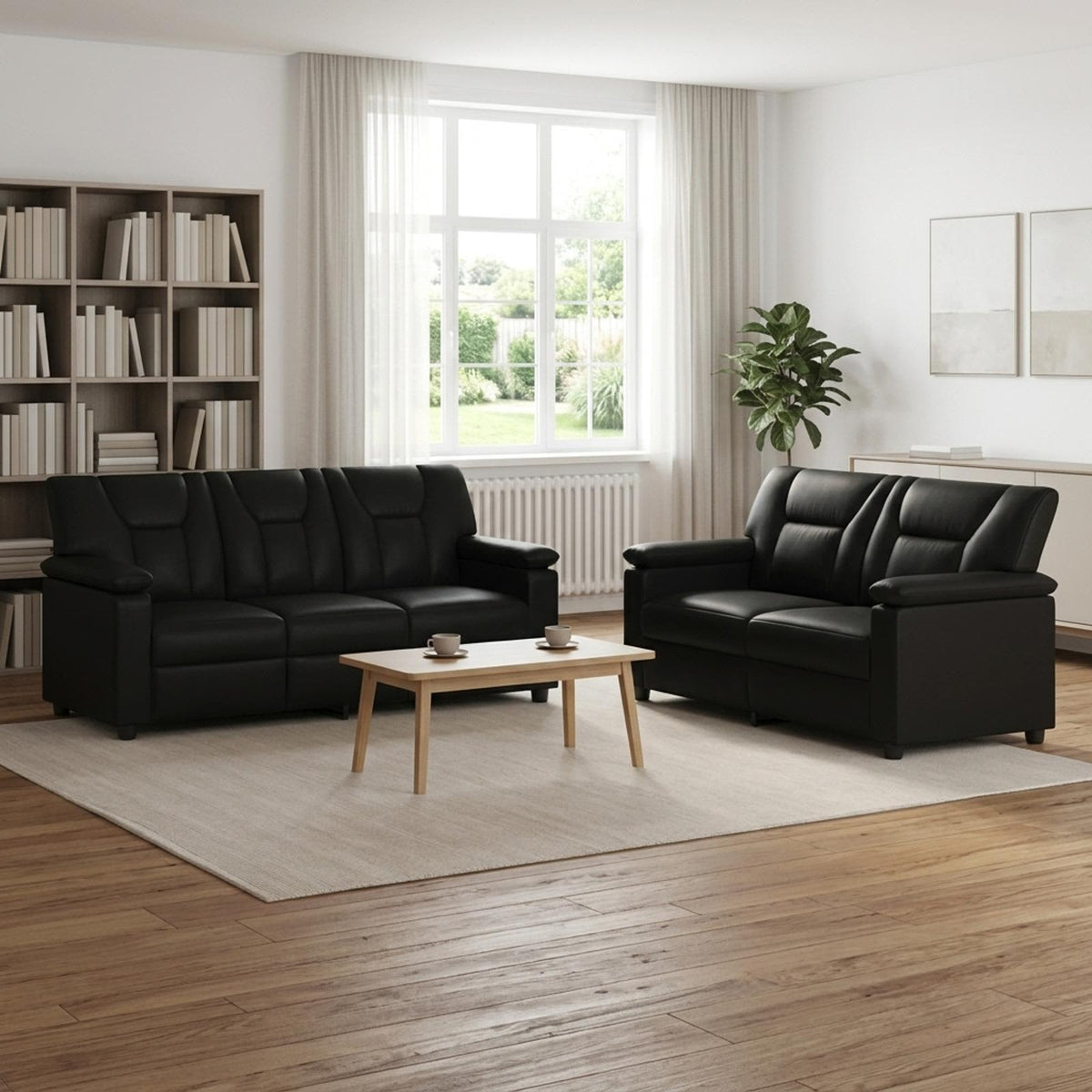 Set Pohovek 2 Pcs Umělá Kůže