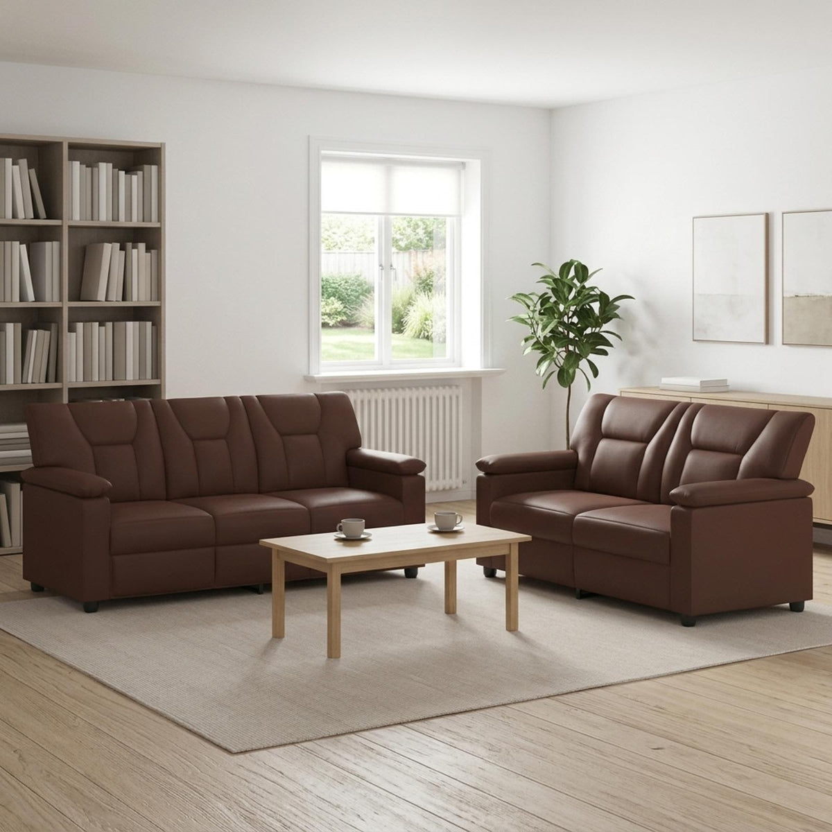 Set Pohovek 2 Pcs Umělá Kůže