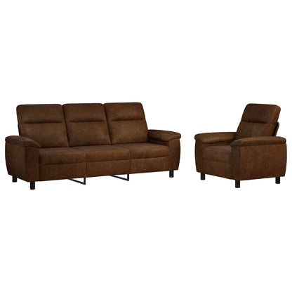 Set Pohovek 2 Ks Umělá Semišová Kůže