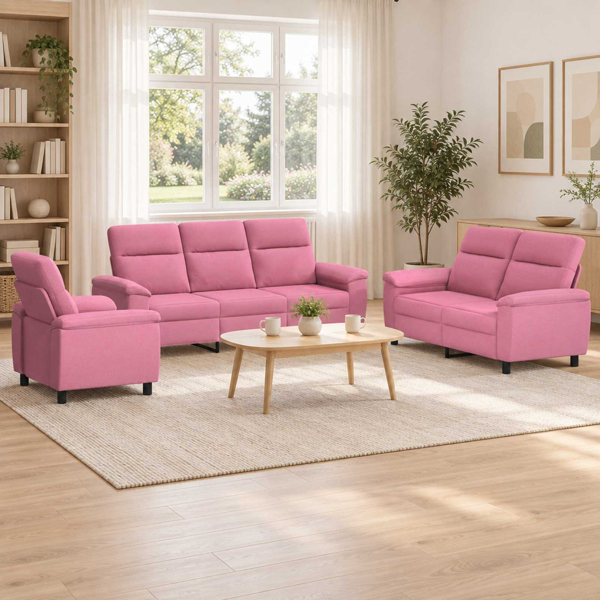 Set Pohovek 2 Pcs Textil