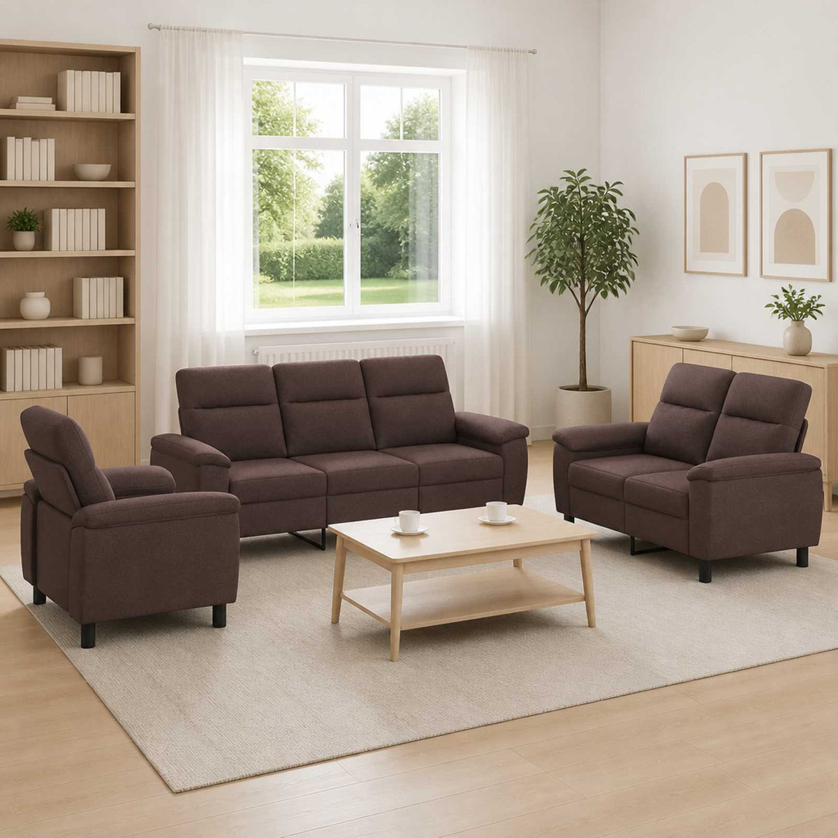 Set Pohovek 2 Pcs Textil