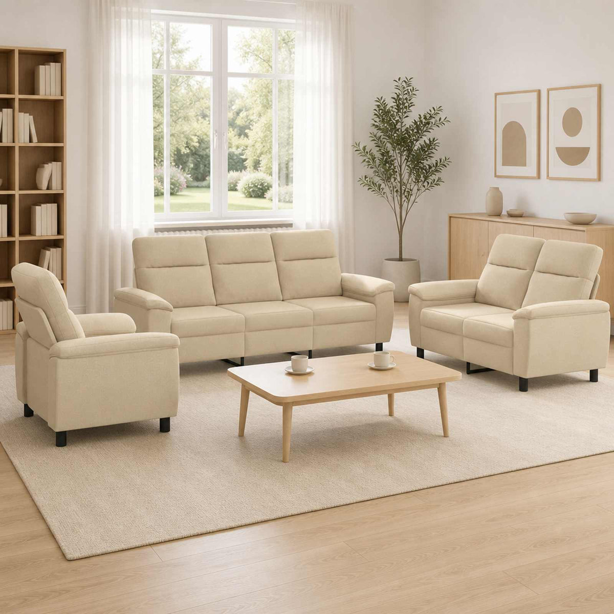 Set Pohovek 2 Pcs Textil