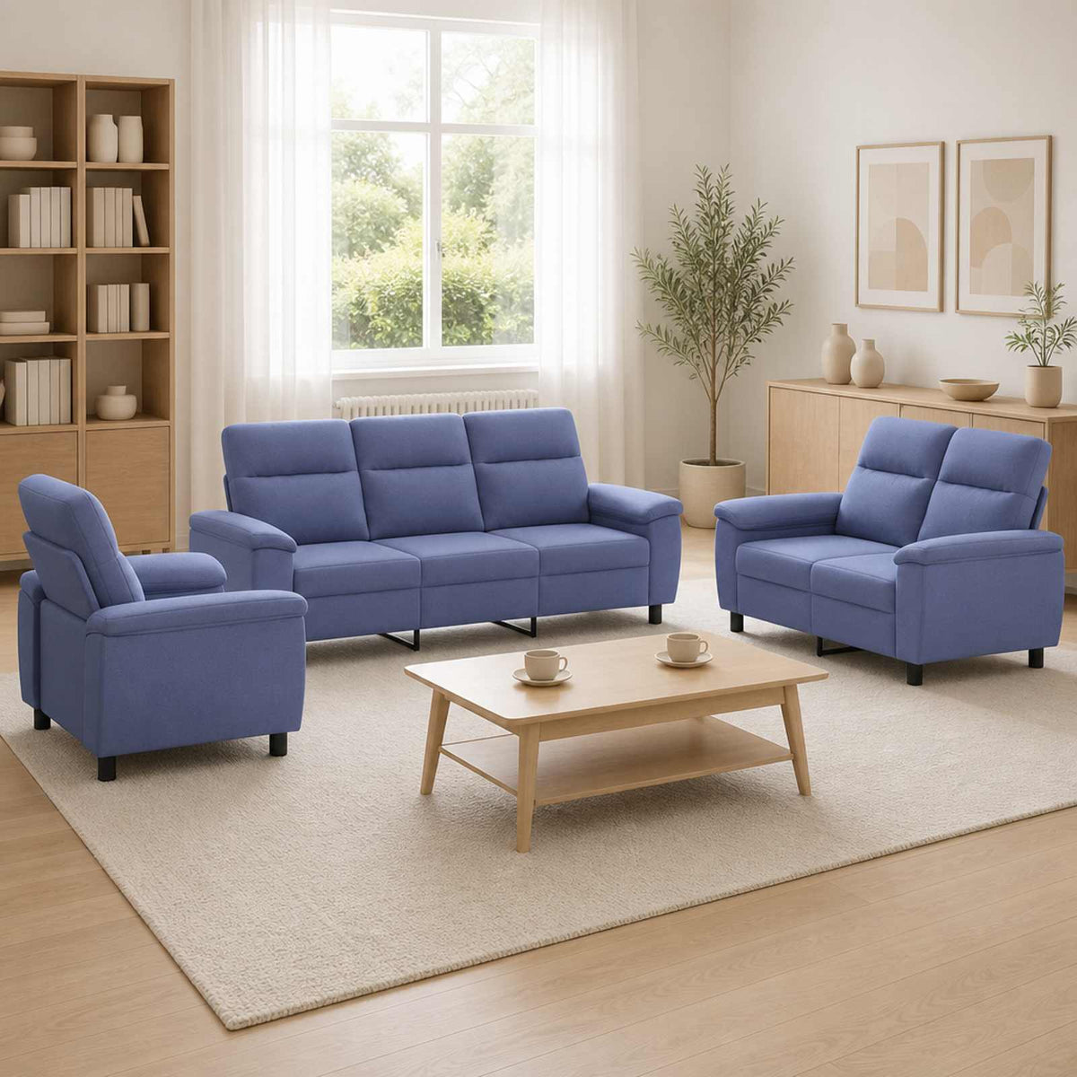 Set Pohovek 2 Pcs Textil