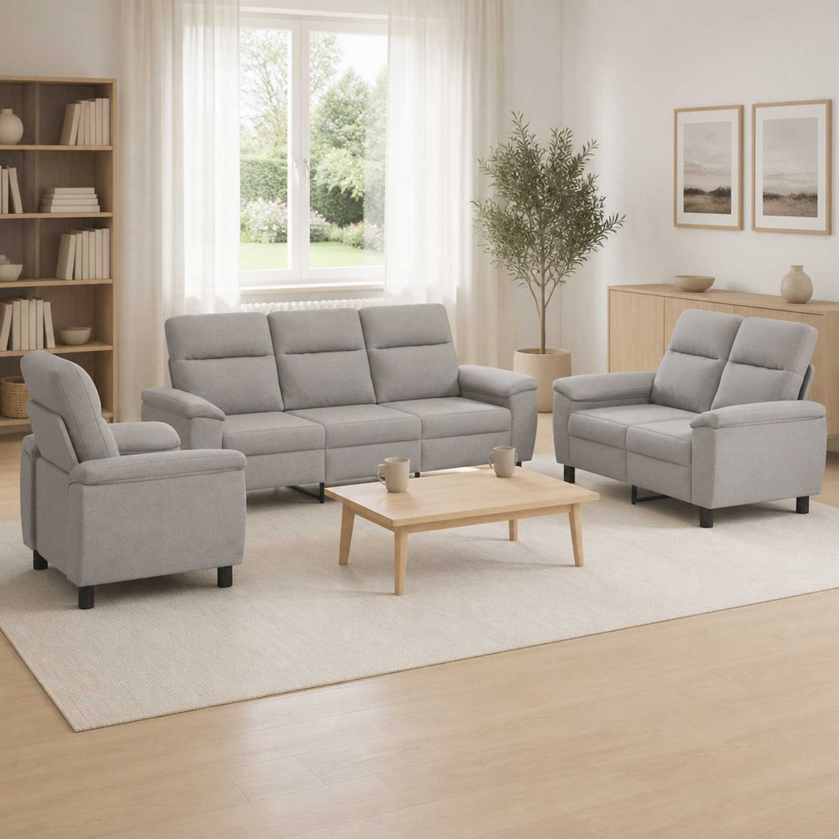 Set Pohovek 2 Pcs Textil