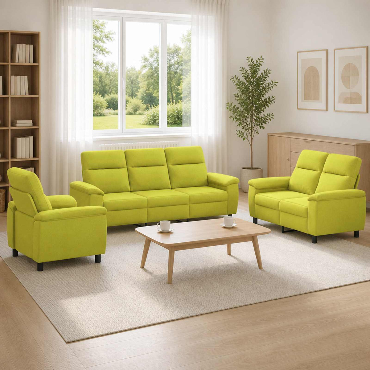 Set Pohovek 2 Pcs Textil