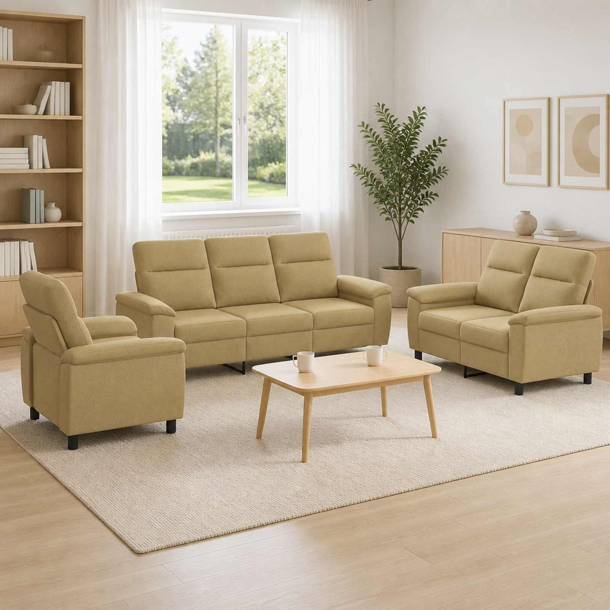 Set Pohovek 2 Pcs Textil