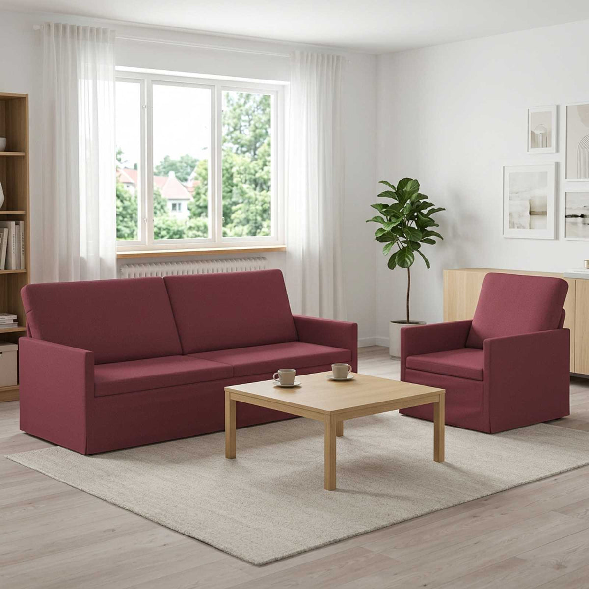 Set Pohovek 2 Pcs Textil