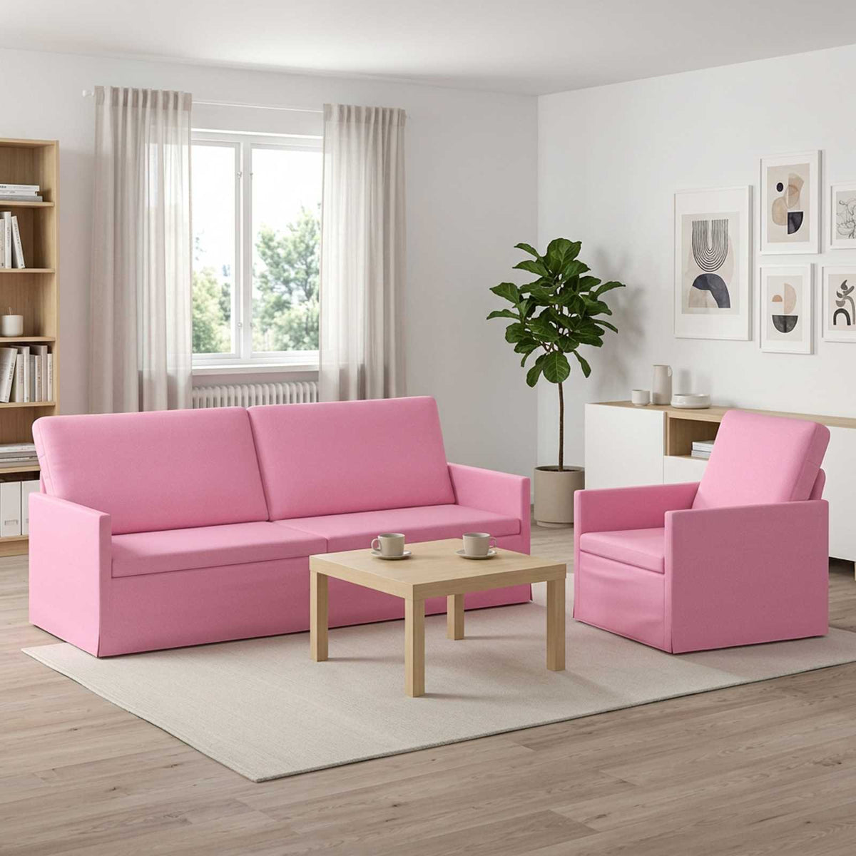 Set Pohovek 2 Pcs Textil