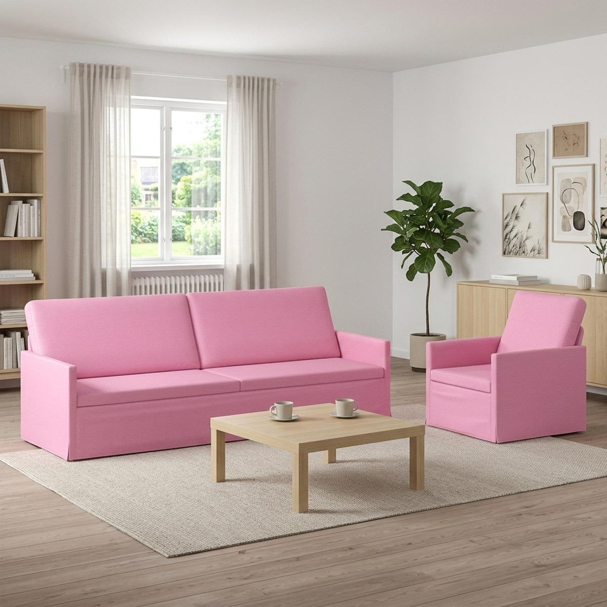Set Pohovek 2 Pcs Textil