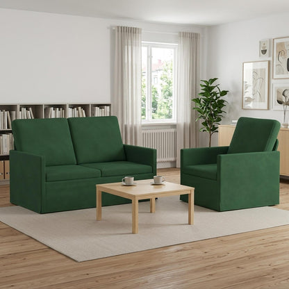 Set Pohovek 2 Pcs Žebrovaná Látka