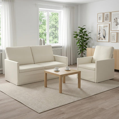 Set Pohovek 2 Pcs Žebrovaná Látka