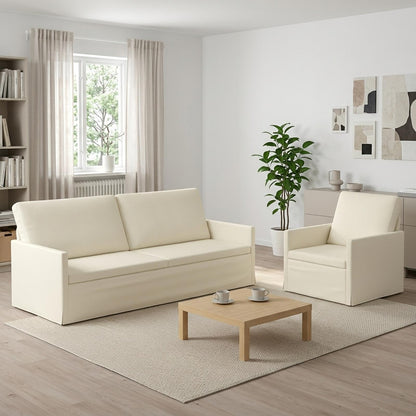 Set Pohovek 2 Pcs Žebrovaná Látka