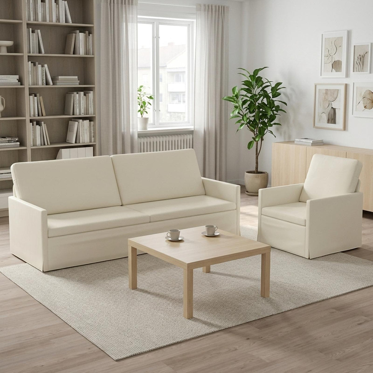 Set Pohovek 2 Pcs Žebrovaná Látka
