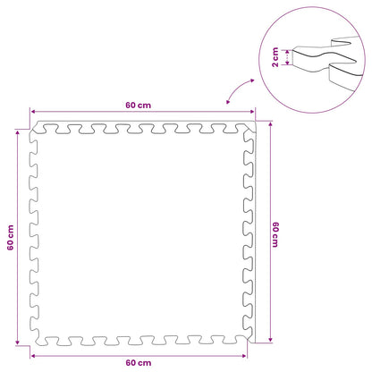 Rohož Pod Bazén 12 Ks 4,32 M² Eva Pěna