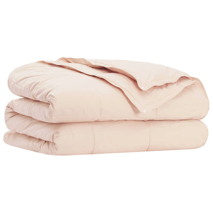 Sada Přikrývek Béžová Bavlna, Kapok, Polyester