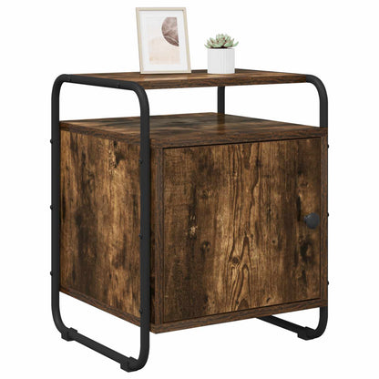 Noční Skříňka 2 Ks Kouřový Dub Kompozitní Dřevo