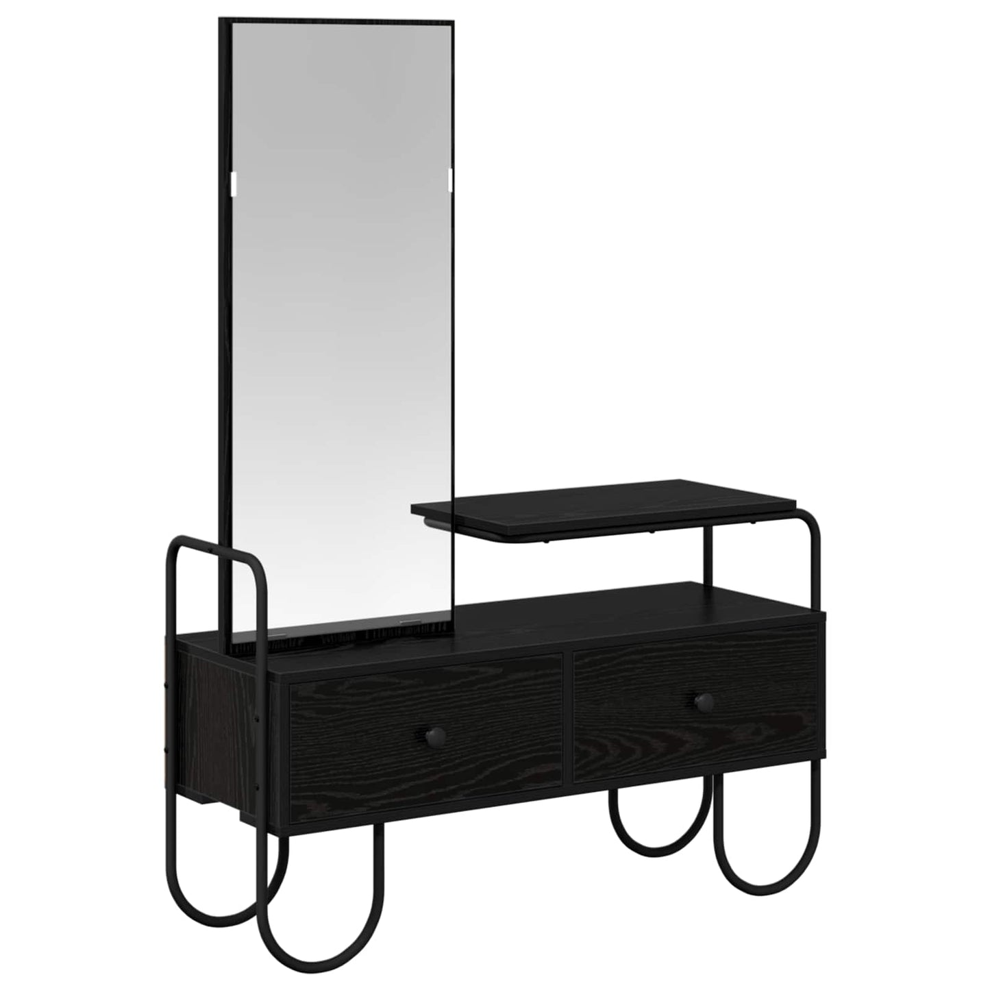 Kosmetický Stůl Černý Dub 100 X 36,5 X 136 Cm Kompozitní Dřevo