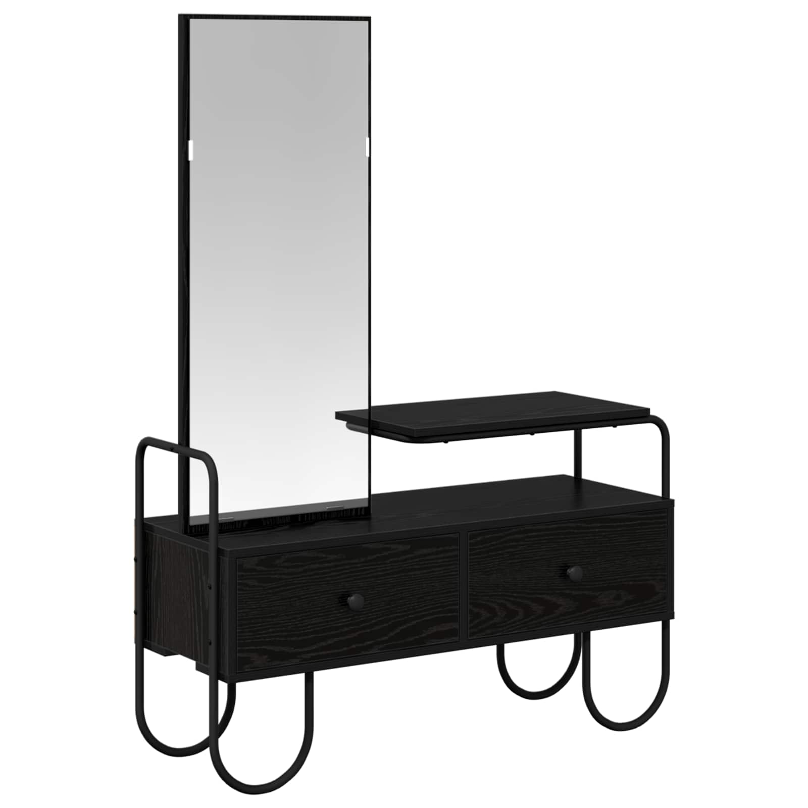 Kosmetický Stůl Černý Dub 100 X 36,5 X 136 Cm Kompozitní Dřevo