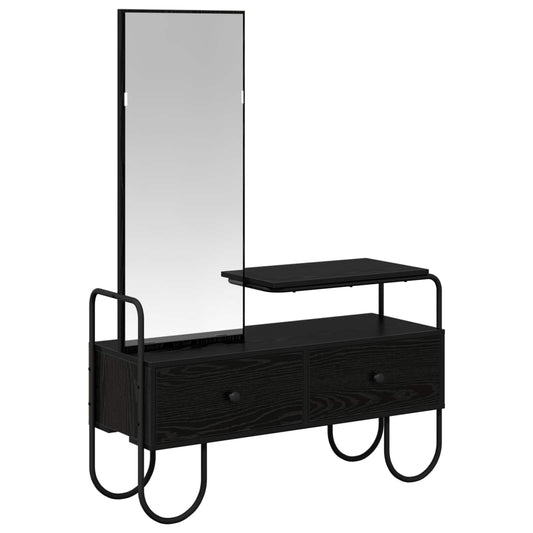 Kosmetický Stůl Černý Dub 100 X 36,5 X 136 Cm Kompozitní Dřevo