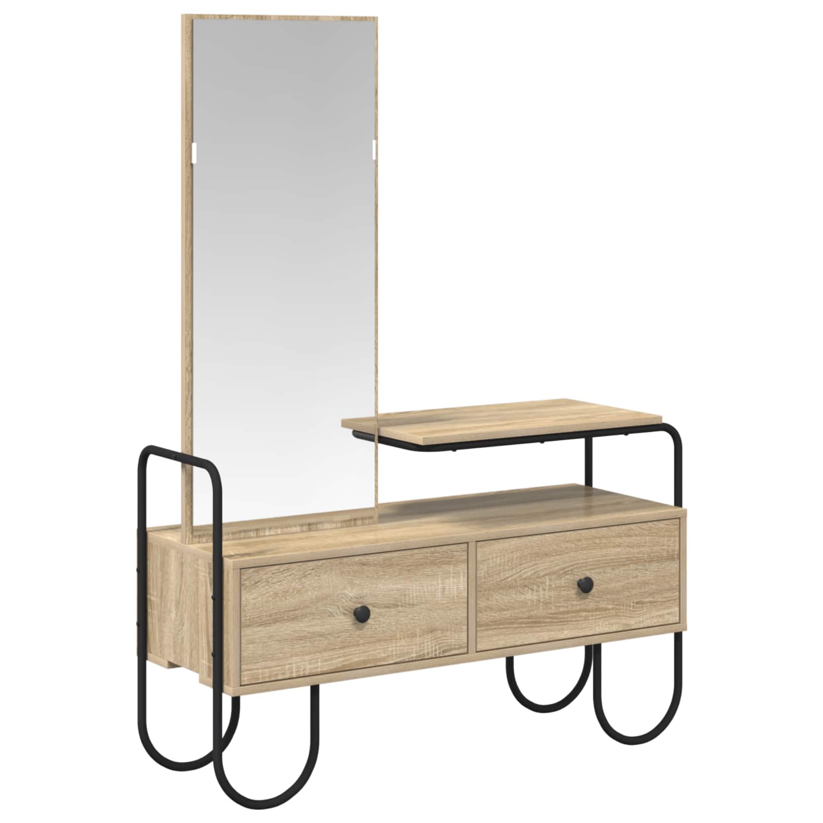 Kosmetický Stůl Dub Sonoma 100 X 36,5 X 136 Cm Kompozitní Dřevo