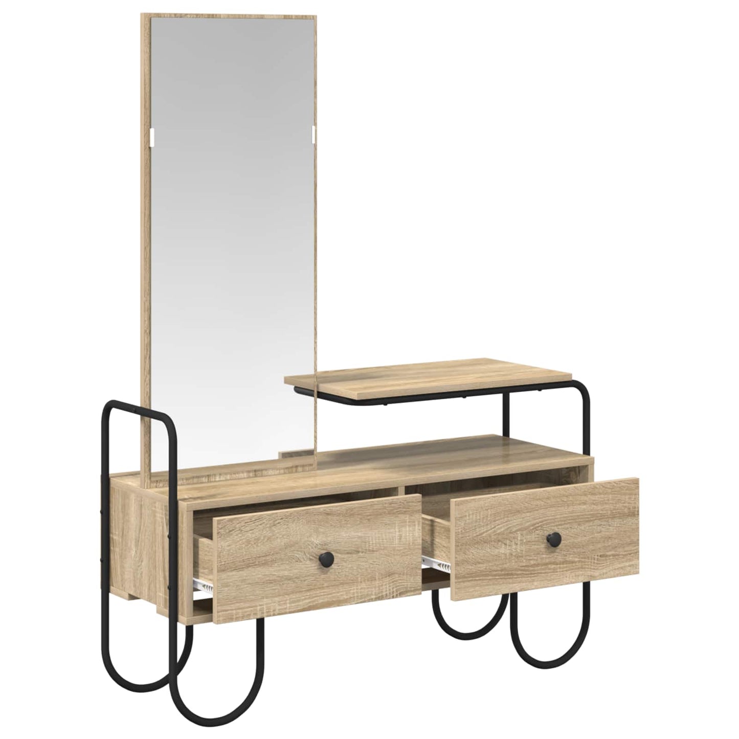 Kosmetický Stůl Dub Sonoma 100 X 36,5 X 136 Cm Kompozitní Dřevo