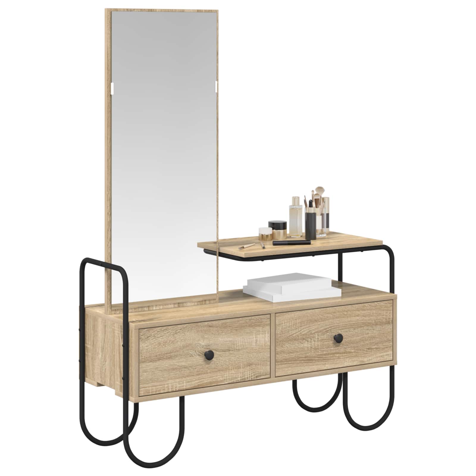 Kosmetický Stůl Dub Sonoma 100 X 36,5 X 136 Cm Kompozitní Dřevo