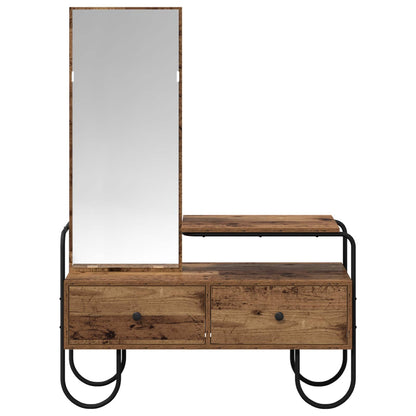 Kosmetický Stůl Se Zásuvkou Staré Dřevo 100 X 36,5 X 136 Cm