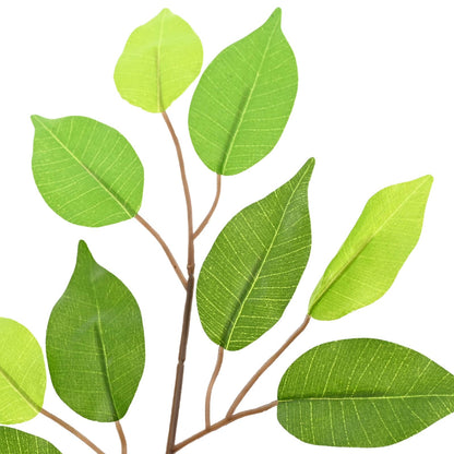 Umělá Rostlina Ficus Zelená 73 X 16 X 60 Cm Tkanina A Dřevo
