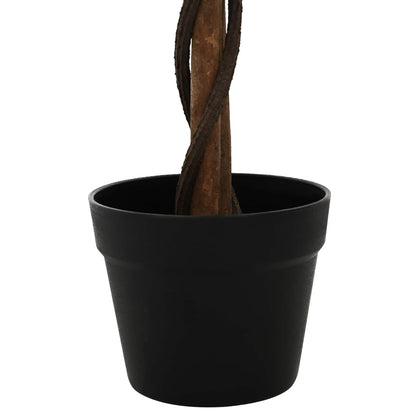 Umělá Rostlina Ficus Zelená 90 X 16 X 110 Cm Tkanina A Dřevo