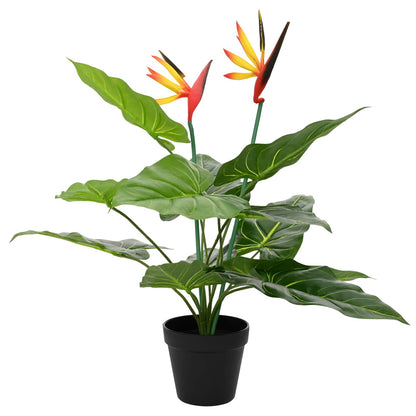 Umělá Rostlina Strelitzia Zelená 65 X 13 X 55 Cm