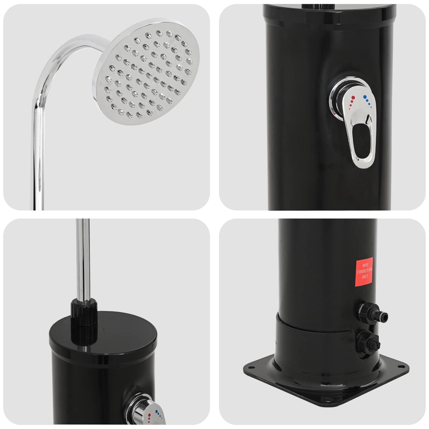 Solární Sprcha S Hlavou Sprchy 20 L Pvc, Abs, Zinková Slitina