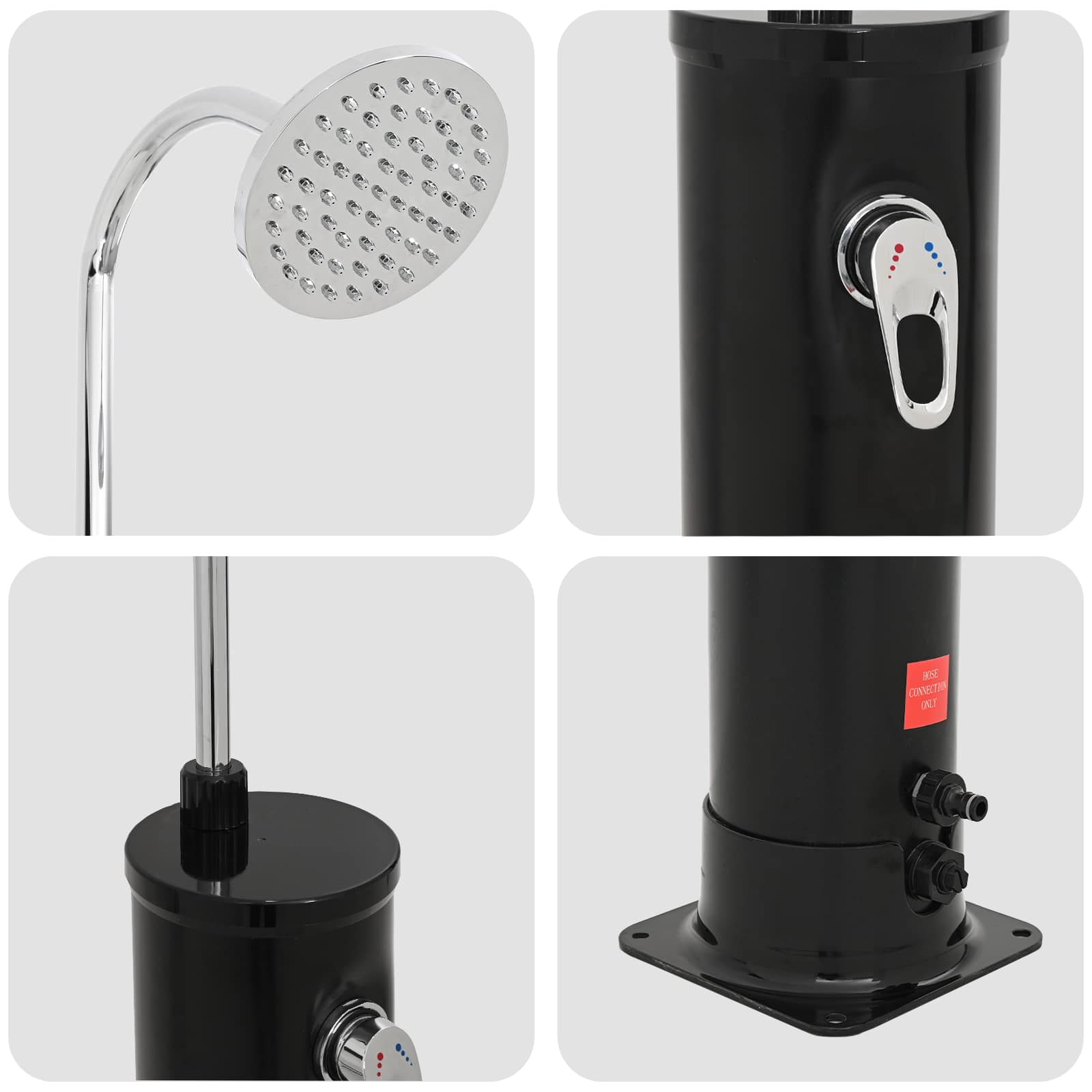 Solární Sprcha S Hlavou Sprchy 20 L Pvc, Abs, Zinková Slitina