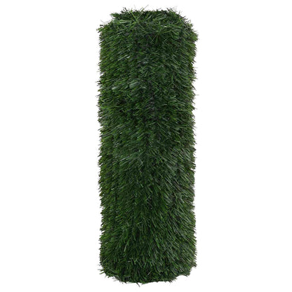 Umělý Plot Tmavě Zelená 1 X 6 M Pvc A Ocel