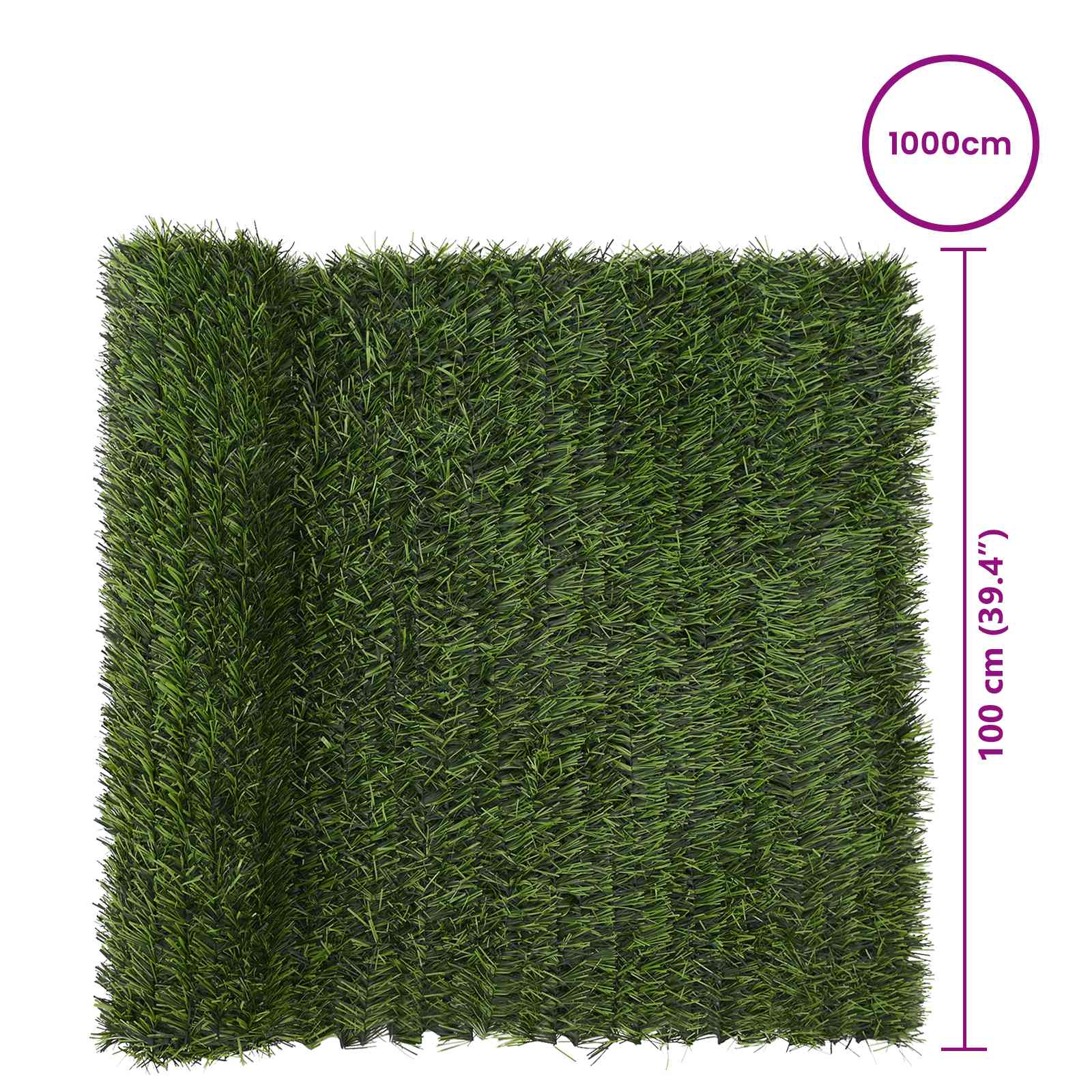 Umělý Plot Světlá Zelená 1 X 10 M Pvc A Ocel