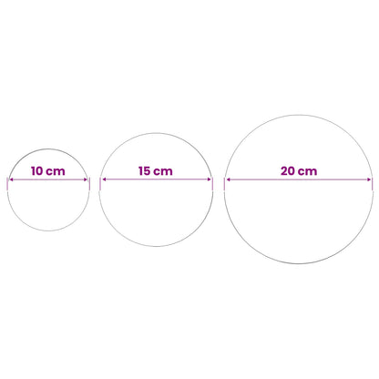 Kartáčová Koule 3 Ks Ø 20 Cm Stříbrná Nerezová Ocel 201