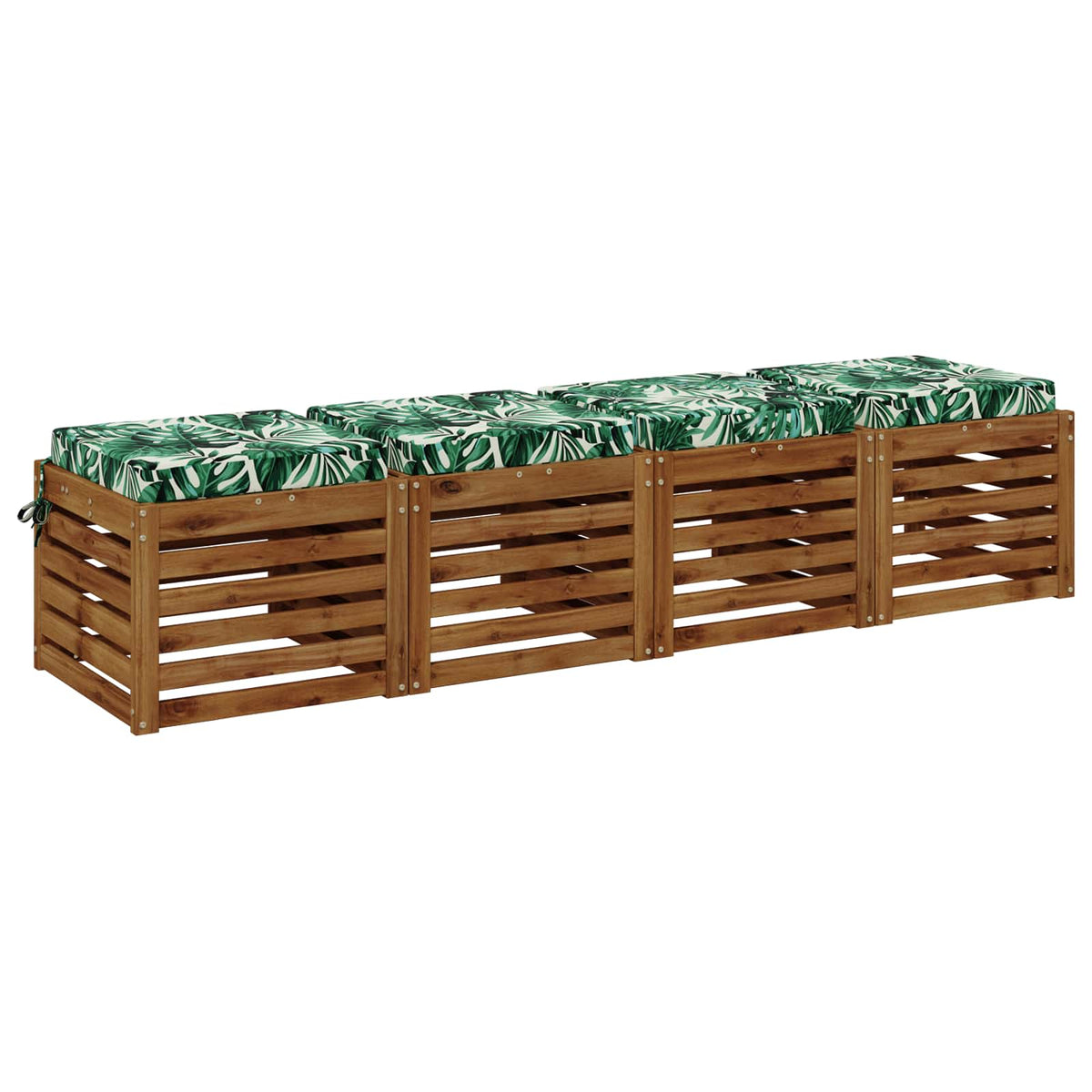 Polstry Ve 4 Kusech Soest 4 Ks 100% Polyester Vzor Listů