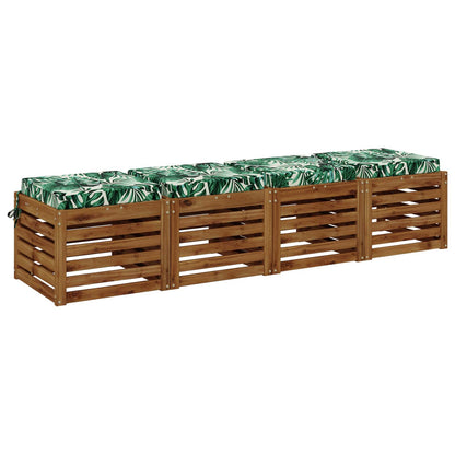 Polstry Ve 4 Kusech Soest 4 Ks 100% Polyester Vzor Listů