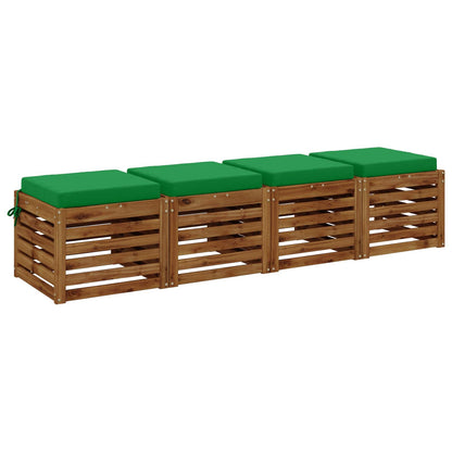 Polstry Ve 4 Kusech Soest 4 Ks 100% Polyester Zelená